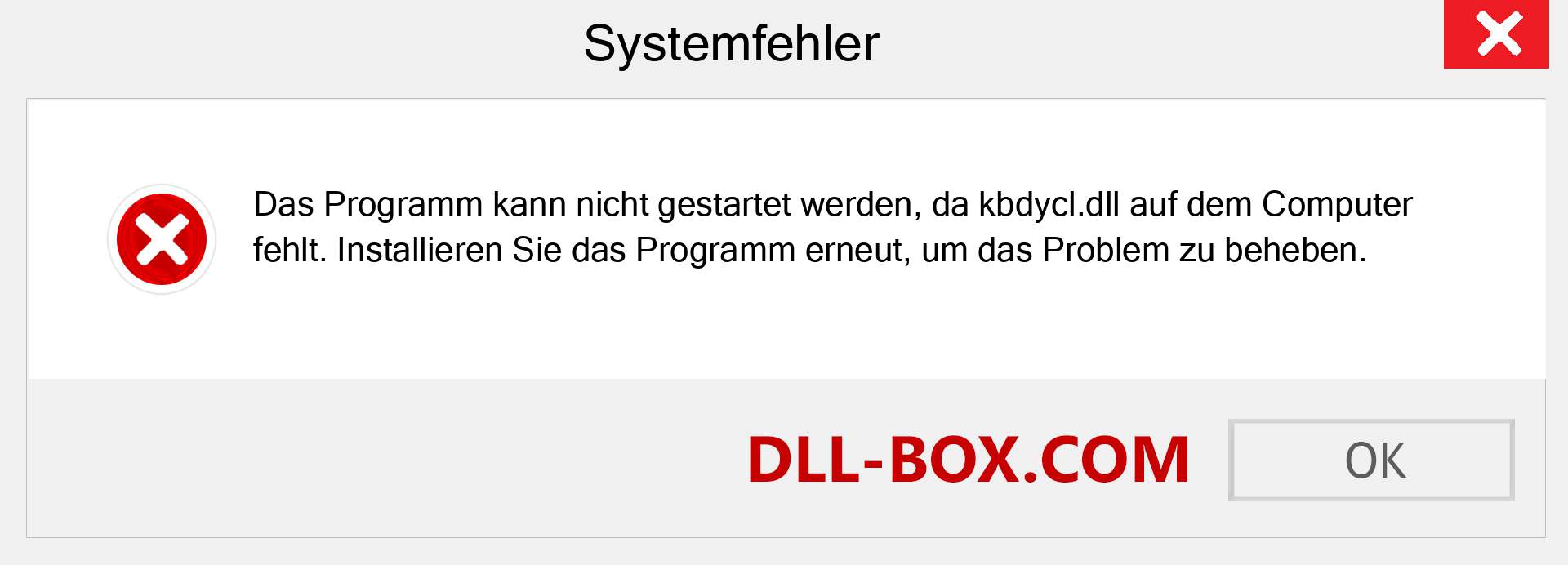 kbdycl.dll-Datei fehlt?. Download für Windows 7, 8, 10 - Fix kbdycl dll Missing Error unter Windows, Fotos, Bildern